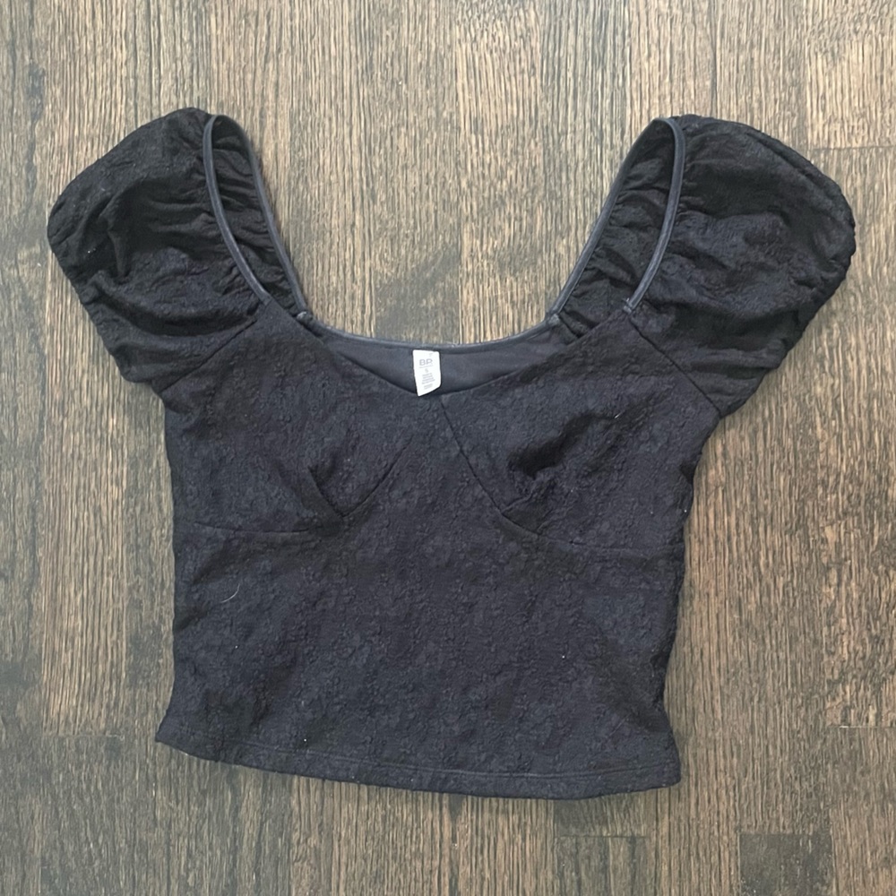 Nordstrom black lace top small